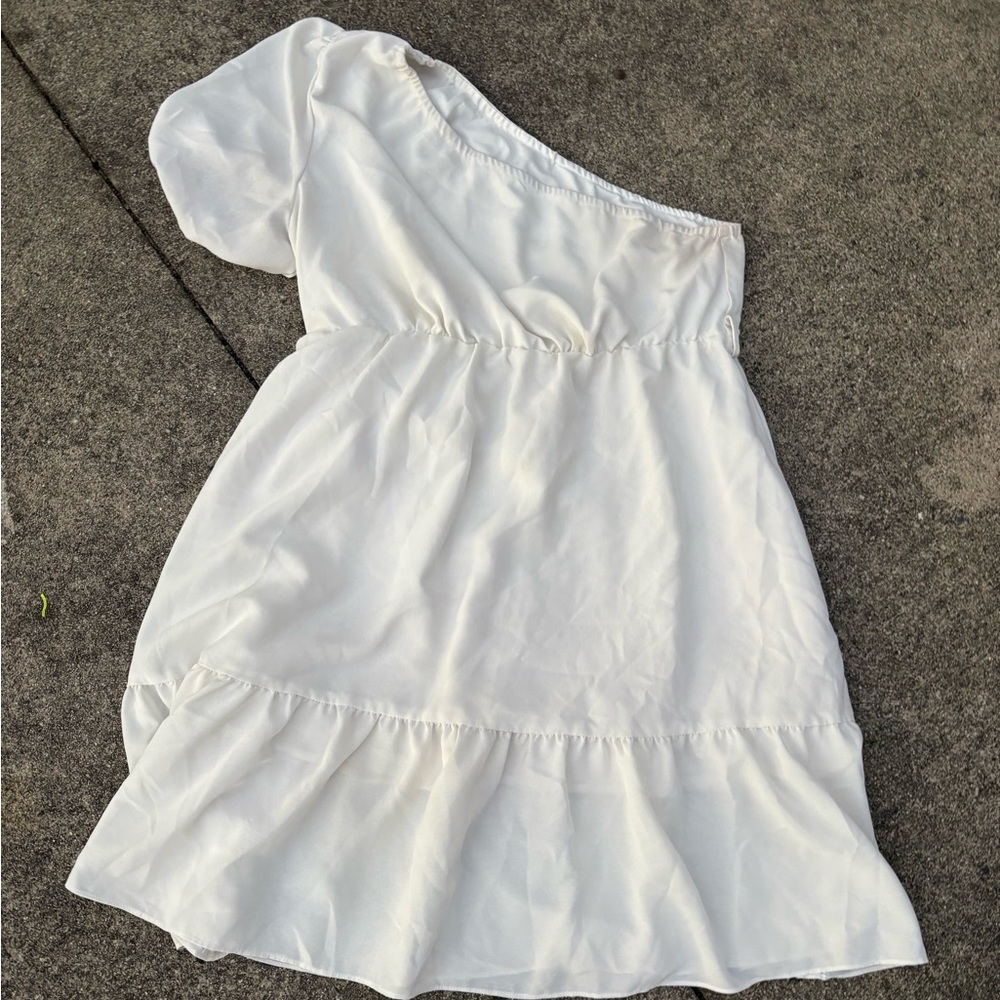 SHEIN Curve Ivory Dress